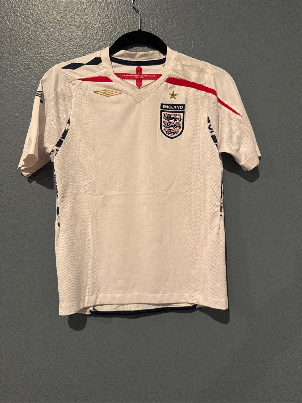 Umbro England National Team 2007-09 Home Kit Youth Medium